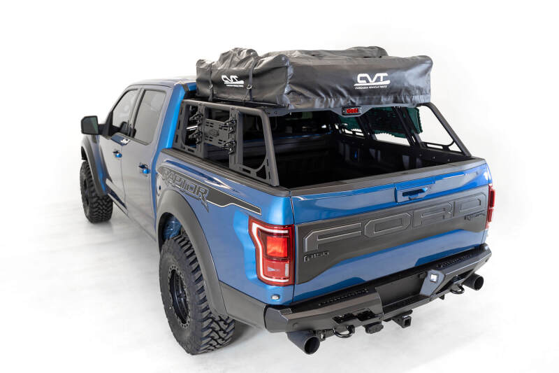 Ford Raptor Chase Rack - Addictive Desert Designs - ADD-Lander Overland Rack - Hammer Black - `15-`27